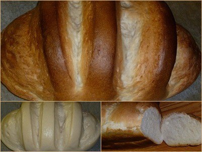 házi fehér kenyér